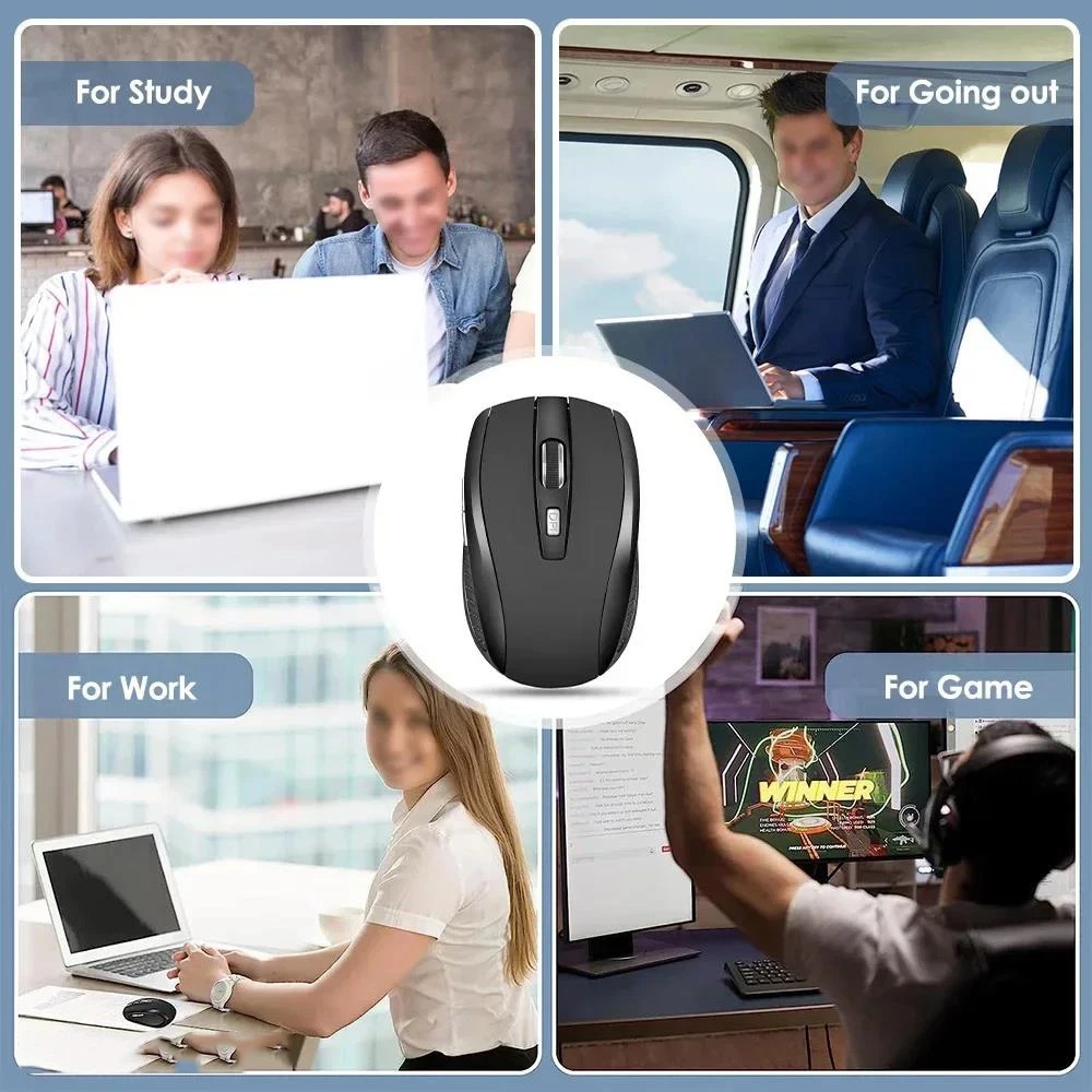 Wireless Bluetooth Mouse DPI 3 Level Adjustable Silent Mouse - Image 4