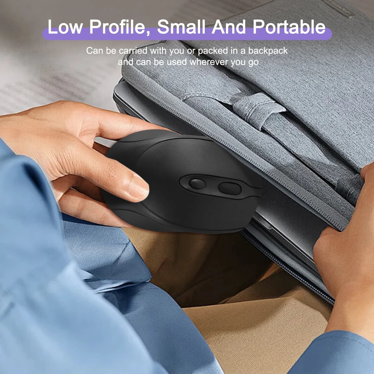 2.4G Rechargeable Bluetooth-Compatible Wireless Mouse - Image 3